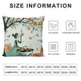 thumbnail image 5 of Leisuo Spring Throw Pillow Covers Flower Tree Butterfly Abstract Tree Watercolor Fruit Modern Green White Pillows Playroom Living Rooms Square Pillow Covers White, 5 of 5