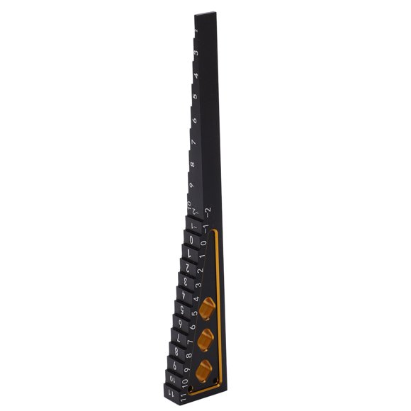 Jauge de Hauteur de Conduite RC, Règle pour Châssis de Voiture 1 8 1 10 Noir Rouge Rouge Mesure Précise Châssis en Alliage d'Aluminium Noir Rouge