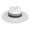 White, variant on Karen Keith  Toyo Braid Straw Sun Hat with Chiffon Hatband (Women)