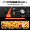 thumbnail image 4 of KFFKFF 1750W Electric Fryer for Commercial Use, Countertop Design with Basket, 12Qt Capacity, Adjustable Feet, Stainless Steel, Temperature Control, Safety Overheat Protection, 4 of 9