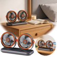 thumbnail image 1 of USB Rechargeable Head Desktop Fan High Speed Adjustable Air Circulator For Home And, 1 of 8
