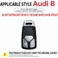 thumbnail image 2 of Key Fob Cover Compatible with Fit for Audi A4 A3 Q3 Q5 Q7 TT TTS RS3 S4 S3 A1 S6 RS4 RS6 Q2L ABS Smart Remote Key Case Keychain Case Holder Protector, 2 of 6