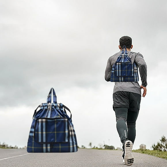 Drawstring Backpack Common Drawstring Bag Folding Storage Bag Sports Fitness Bag Drawstring Pocket Travel Backpack