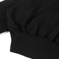 thumbnail image 6 of Forever 21 Cropped Lace-Lined Hood & Embroidered-Bow Hoodie, Color- Black/Multi, Size- M, 6 of 7