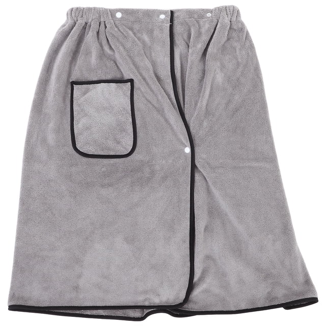 TEHAUX Toalla Portátil Para Ajustable Con Botón Y Bolsillo En Coral Suave Color Para Uso Diario
