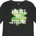 thumbnail image 4 of Inktastic St. Patrick's Day Pinches Get Stitches Boys or Girls Long Sleeve Toddler T-Shirt, 4 of 5