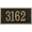 Green/Gold, variant on Whitehall Personalized Cast Metal Address Plaque - USA Made Custom House Number Sign - Rectangle (11" x 6.25") - Black with Gold Numbers