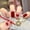 C, variant on 24Pcs Short Square Press On Nails, Full Cover Acrylic Fake Nails Reusable Glue On False Nail Tips for Valentine’s Day Dating Party Women Daily Casual Romantic Love Themed Nail Art Decoration