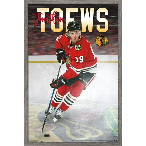 NHL Chicago Blackhawks - Jonathan Toews 17 Wall Poster, 14.725" x 22.375", Framed