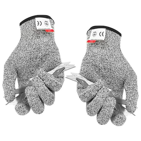 

Cut Resistant Gloves | Level 5 Working Safety Glove | Man Cut Proof Gloves for Food Preparing Cutting Grating Slicing Oyster Shucking Wood Carving Carpentry Gardening