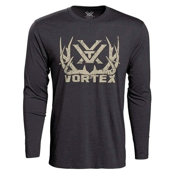 VORTEX Adult Male Full-Tine T-Shirt, Color: Charcoal Heather, Size: 2XL