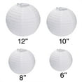thumbnail image 4 of White Hanging Paper Lanterns for Wedding Party Decoration, 4 Size - 10 Piece, 4 of 5