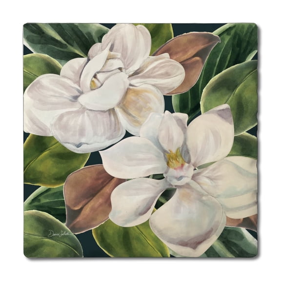 Thirstystone Magnolia Bloom 4-Pack Tumbled Tile Coasters