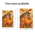 thumbnail image 6 of Thanksgiving Cat Garden Flags For Outdoor, Fall Vintage Country Orange Pumpkin Maple Leaf Berry Small Double Side Yard Flags Weather Proof Garden Decor for Lawn Outside Holiday 12 x 18 Inches, 6 of 9