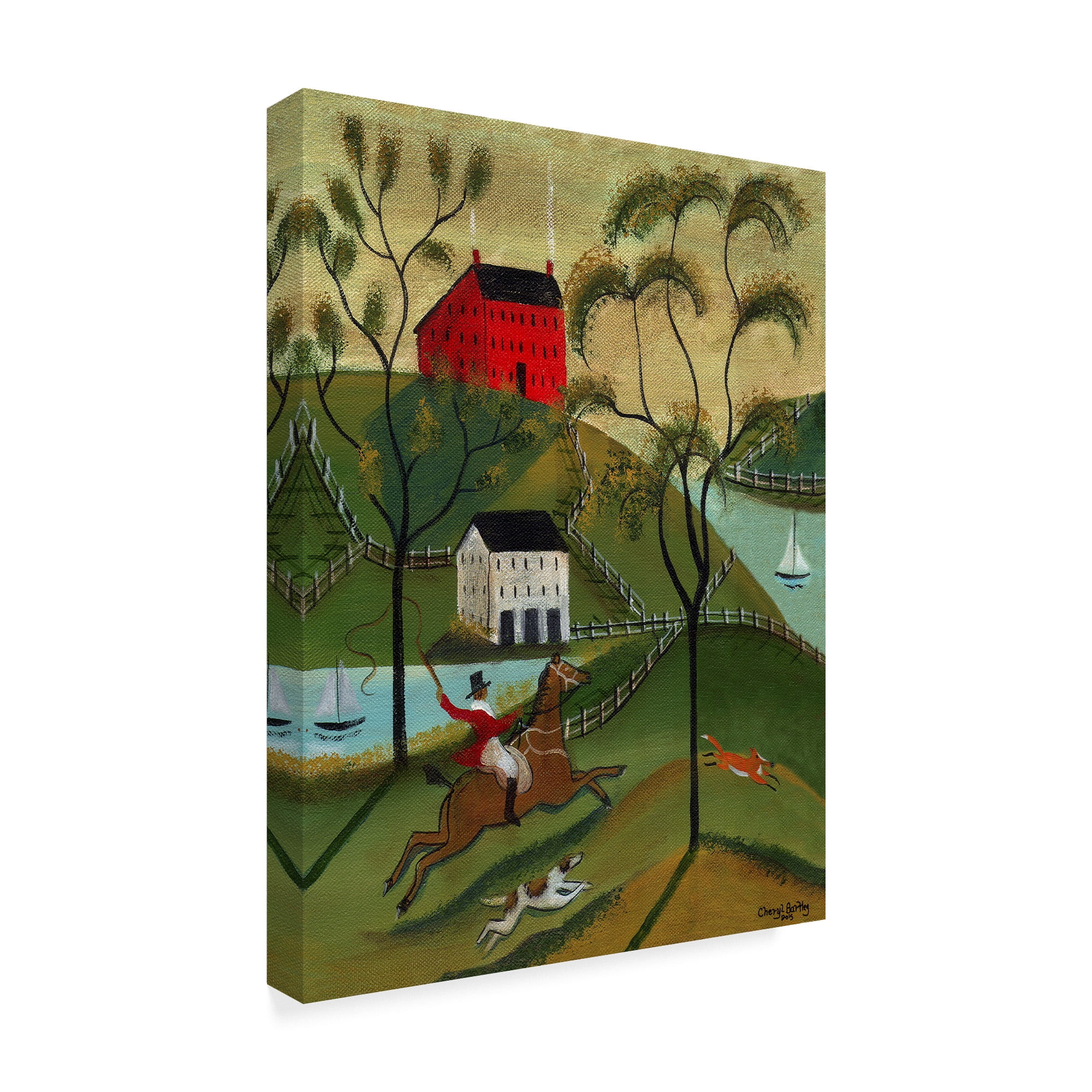 Trademark Fine Art 'Ocean Fox Hunt' Canvas Art by Cheryl Bartley