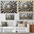 thumbnail image 4 of Designart "In Black and White Opt Art Exploration I" Modern Wall Art Print, 4 of 5
