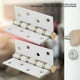 thumbnail image 3 of Bisagra de puerta de acero inoxidable de 4 pulgadas y 3mm, silenciador de hojas sueltas, bisagras amortiguadoras, rodamiento silencioso para puertas de madera, 3 of 11