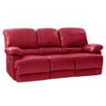 thumbnail image 3 of CorLiving Plush Reclining Bonded Leather Sofa Set, 3 of 9