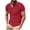 Red, variant on Men's Shirts, Men's Casual Collared Shirts Short Sleeve Contrast Trim Button Placket Chest Pocket 2026 Fashion Business Daily Tops Green XXXXL