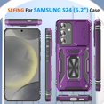 TRAHOOCase for S24 Case S24 Phone Case with Kick Stand Ring, with