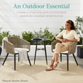 thumbnail image 4 of Best Choice Products Set of 2 Outdoor Patio Dining Chairs Woven Wicker Seating 250lb Capacity - Natural/Ivory/Natural, 4 of 8