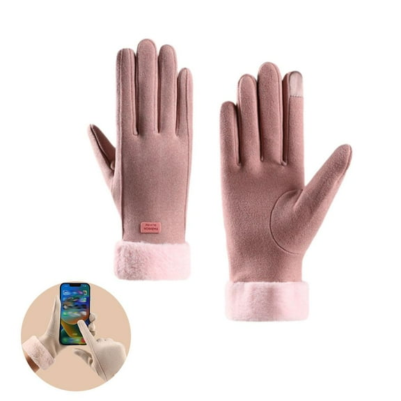 Women's Thermal Lined Cycling Gloves, Winter Warmth Riding Gloves Winter Gl