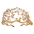 thumbnail image 7 of Miallo Handmade Champagne Beaded Hair Jewelry for Anniversary, Elegant Champagne Crystal Headpiece, Gift for Her, 7 of 7