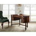 thumbnail image 2 of Bowery Hill Modern / Contemporary Wood Kidney Writing Desk in Brown, 2 of 6
