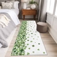 thumbnail image 4 of St. Patrick's Day 2'x6' Runner Rugs for Hallway Kitchen Bedside Non Slip Washable, Spring Farmhouse Luck Leaves Falling Entryway Rug Runners with Rubber Backing, Long Carpet Runner for Laundry Room, 4 of 8
