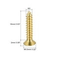 thumbnail image 2 of Uxcell M3x16mm Brass Wood Screws, Phillips Flat Head Self Tapping Connector 50 Pack, 2 of 5