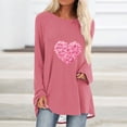 thumbnail image 1 of Aqestyerly Chandail Décontracté pour Femmes Imprimé Saint-Valentin Manches Longues Col Rond, 1 of 4