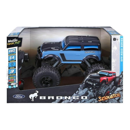 Blue Ford Bronco Sasquatch 4x4 1:10 Scale Remote Control Vehicle