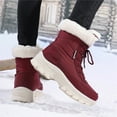 thumbnail image 5 of YOURDIARY Women Winter Snow Boots Ladies Warm Fur Lined Ankle Booties Outdoor Water Resistant Furry Shoes, 5 of 8