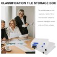 thumbnail image 3 of CATIEBYE 4Pcs Clear Portable Project Cases for Organizing Office Documents and Accessories, 3 of 8