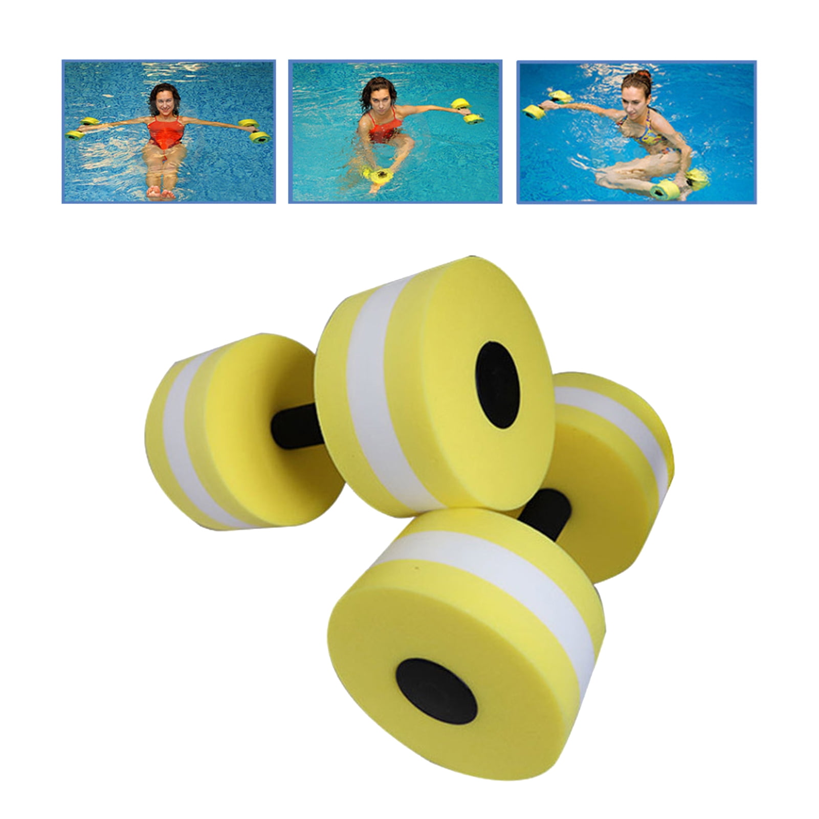 DGROEE 2Pcs Water Aerobic Exercise Foam Dumbbell Pool Resistance