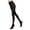 Espresso-Black, variant on MeMoi Women's Sportif Rib Nylon Fashion Tights - Womens - Female (Small/Medium, Clody Skies/Black)