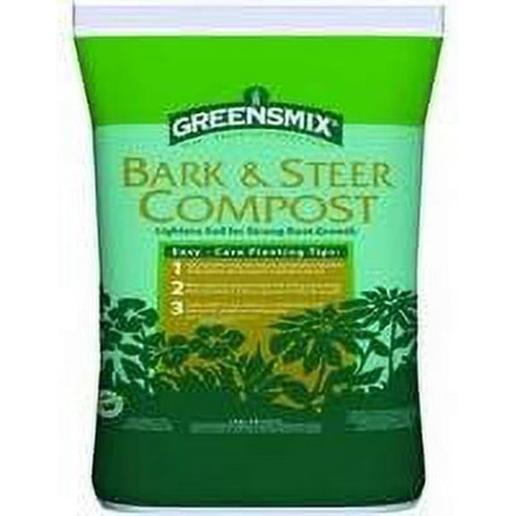 Bark & Steer Compost, 1.5-Cu. Ft.