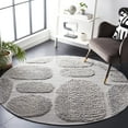 thumbnail image 2 of SAFAVIEH Manhattan Sylvia Geometric Area Rug, Grey, 6' x 6' Round, 2 of 8