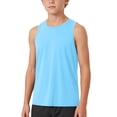 thumbnail image 6 of WRKEKC Kids Athletic Tank Tops Solid Color Round Neck Sleeveless Quick Dry Breathable Sporty for 5-15 Years, 6 of 9