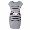 thumbnail image 2 of gakvbuo Maternity Dress For Women Plus Size Summer Baby Shower Pregnancy Dresses For Photoshoot Maternity Clothing Women's Pregnant Dress Sleeveless Cartoon Printed Round Neck Pregnant Dress, 2 of 9