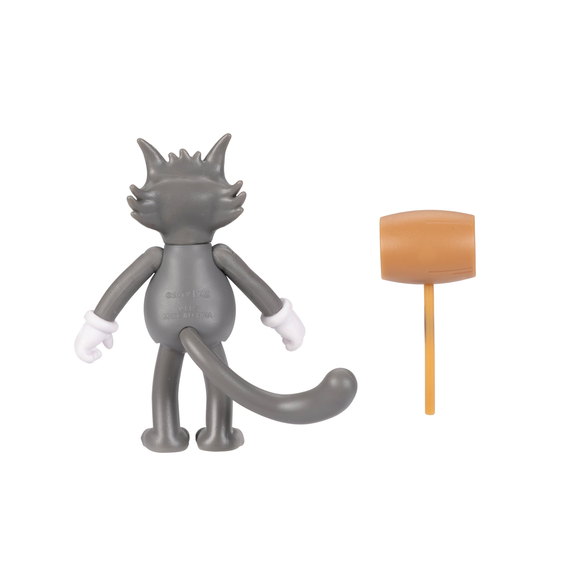 The Simpsons 2.5 inch Tall Scaled Collectible Scratchy with Mallet Action Figure for Child Ages 4+