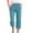 Sky Blue, variant on UAMVSH Cotton Linen Capris for Women Plus Size Casual Straight Leg Beach Capri Pants with Drawstring Baggy High Waist Pockets Cropped Pants(X-Large,Sky Blue)