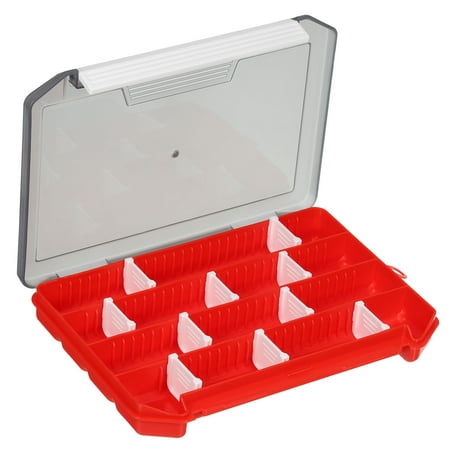 Uxcell Waterproof Fishing Lure Box Fish Tackle Accessory Storage Container Red 1Pcs