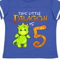 thumbnail image 4 of Inktastic Dragon 5th Birthday Turning Five Boys or Girls Toddler T-Shirt, 4 of 5