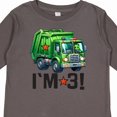 thumbnail image 4 of Inktastic 3rd Birthday Garbage Truck Party Boys Long Sleeve Toddler T-Shirt, 4 of 5