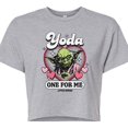 thumbnail image 3 of Star Wars - Valentine Yoda One For Me - Juniors Cropped Graphic T-Shirt, 3 of 5