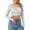 #White, variant on TODOZO Womens Basic T Shirts Summer Tops 2025 Crop Long Sleeve Slim Fit Tee Cute Gym Workout Clothes Sequin Top Glitter Club Jumper Long Sleeve Crew Neck Crop Top Skinny Top Sparkly Crop Tee