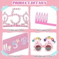 thumbnail image 3 of Decoraciones de Cumpleaños, Kit de Sash y Corona con Brillo con Gafas de Sol de Feliz Cumpleaños, Corona de Princesa Tiara y Accesorio de Atuendo para Fiesta de Sash, 3 of 5