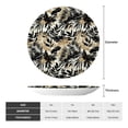 thumbnail image 2 of Kdxio Black Palm Leaves Bone China Decorative Plate Ceramic Decorative Plate for Home Office Wall Stand Decorative Plates for Home Bedroom-10in, 2 of 6