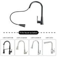thumbnail image 3 of Pull-Down Kitchen Faucet Replacement Hose with Matte Black Finish Head - LIVINGbasics®, 3 of 6